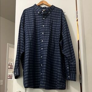 Classic Navy Striped Men's Shirt